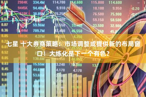 七星 十大券商策略：市场调整或提供新的布局窗口！大炼化是下一个有色？
